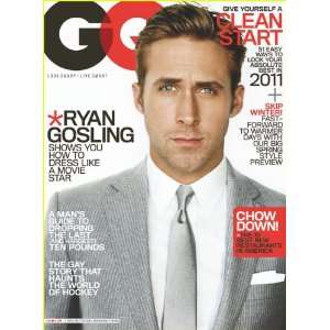  GQ Magazine Ryan Gosling January 2011 GQ Magazine Books