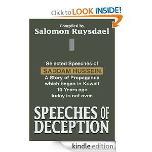 Speeches of Deception Selected Speeches of Saddam Hussein. A Story of 
