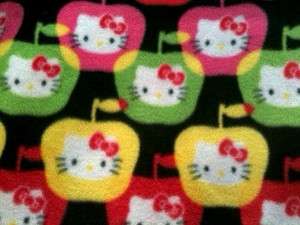 Cute fleece fabric by the yard Hello Kitty print  