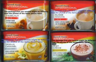 General Foods International/Maxwell House Instant Coffee 4 Cans  
