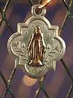 RARE FRENCH ANTIQUE RELIGIOUS MEDAL VIRGIN MIRACULOUS IN SILVER 