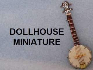 DOLLHOUSE Banjo Heidi Ott wood Large HOXZ307 112 NEW music  