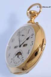   MINUTE REPEATING WITH FULL CALENDAR AND MOON PHASE 18K GOLD  