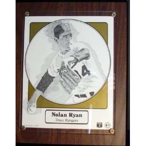  Nolan Ryan   Tim Fallon   Texas Rangers plaque Sports 