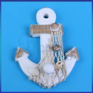 Wood Anchor Wall Hook Hanger Rustic Nautical Boat Decor  