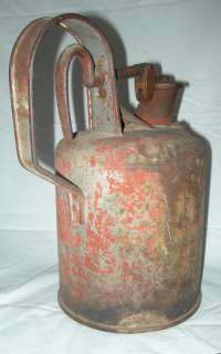   Antique Geo Diener Mfg Co Protection Safety Oil Gas Fuel Solvent Can
