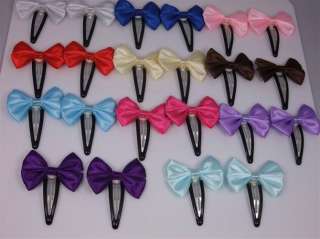 LOT 22 HAIR BOW CLIP BARRETTES BABY/GIRL/TODDLER  
