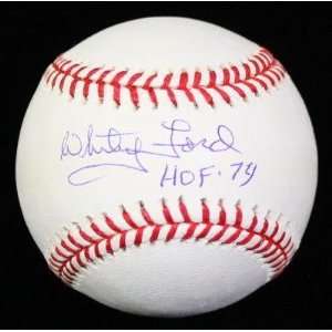 Whitey Ford Signed Baseball   Oal Jsa   Autographed Baseballs