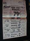 1973 pennys super market newspaper ad full page grocery store nice