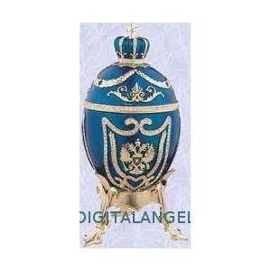  Digital Angels Eagle Faberge statue Egg Enameled New 