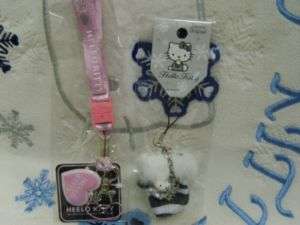 Hello Kitty Cell Phone / Staff Card Strap + Charm (005)  