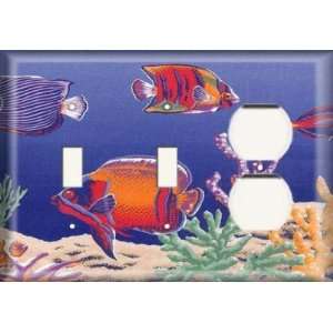   Two Switch/ One Duplex Receptacle Plate   Fish Tank