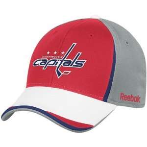   Caps  Reebok Washington Capitals Gray Red NHL 2010 Draft Day Flex Hat