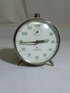 Ancien réveil vintage JUNGHANS TRIVOX SILENTIC Uhr Alarm clock 