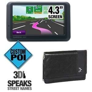  Garmin Nuvi 755T GPS (RB) and Leather Case Bundle GPS 
