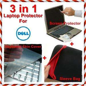 17 Dell Studio XPS Screen Protector+Keyboard skin Silicon Cover+Sleeve 