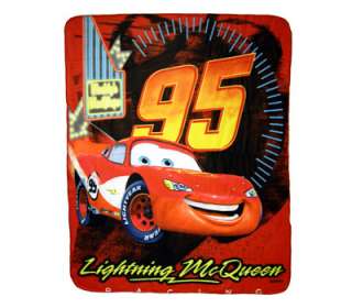 Disney Cars Lightning Mcqueen Kids Fleece Throw Blanket  