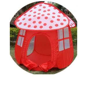  Girls Red or Pink Mushroom Play Tent, gift idea Toys 