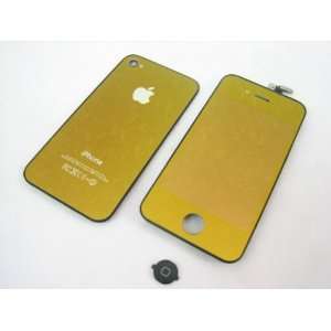  Apple iPhone 4 4G G Verizon CDMA ~ Mirror Gold Full LCD 