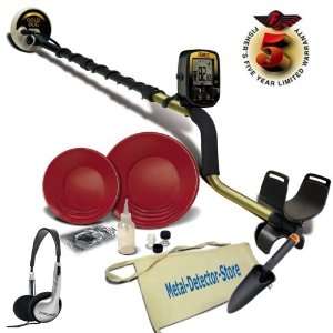  Fisher Gold Bug Metal Detector W/5 Coil, Gold Pan Kit 