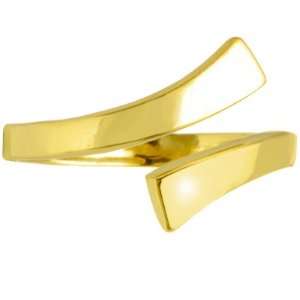  10k Yellow Gold Smooth Divided Toe Ring Jewelry