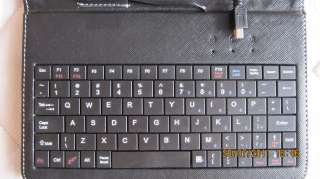 Tablet PU Leather Case + keyboard standard/mini USB VIA MID M9 M7 