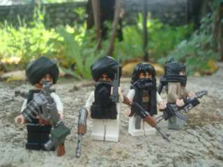 LEGO CUSTOM MINIFIGS TALIBAN INSURGENTS SET AK47 RIFLES  
