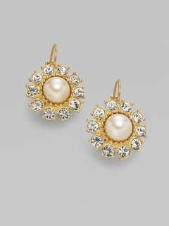 Kate Spade New York   Pearl & Crystal Drop Earrings    