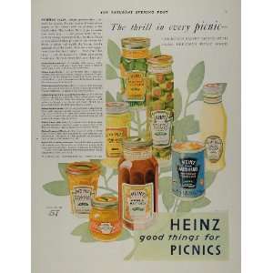  1931 Ad Heinz 57 Pickles Mustard Olives Salad Cream 