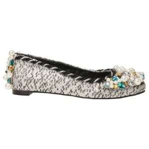 Irregular Choice 145398 Womens Ethel and Willy Flat in White Silver