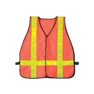  9524 High Visibility Oxford Orange Safety Vest: Sports 