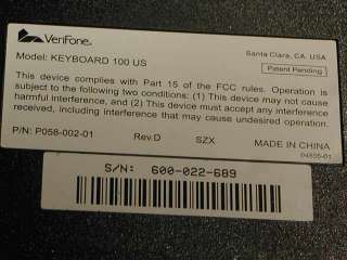 Verifone Omni 3750 Credit Card Machine W Keyboard 100  