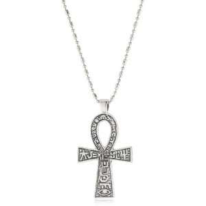 Low Luv by Erin Wasson Silver Plated Large Ankh Necklace