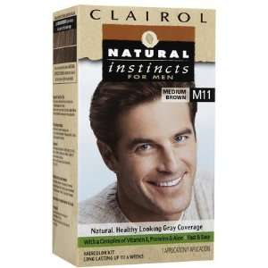  Clairol Natural Instincts for Men Hair Color, Medium Brown 