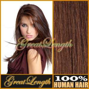 15 70g Clip In Human Hair Extensions Medium Brown #6  