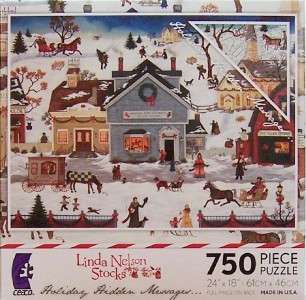 HOLIDAY HIDDEN MESSAGES JIGSAW PUZZLE LINDA NELSON STOCKS  