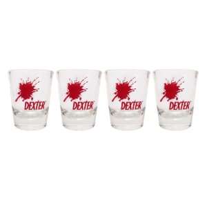  Dexter Blood Splat Shot Glasses   Set of 4 Kitchen 