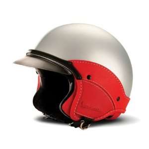  Vespa Soft Touch Helmet light gray/red M Automotive