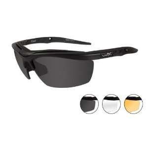  WILEY X Guard Sunglasses, Smoke Grey/Clear/Light Rust Lens 