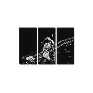  Jimmy Page of Led Zeppelin Rocking Guitar 1973 Canvas Art 