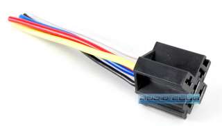 VEHICLE DEVICE 5 WIRE HARNESS RELAY SOCKET FOR 12V 40 AMP RELAY 5 PINS 