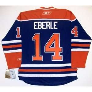  Jordan Eberle Edmonton Oilers Jersey Real Rbk: Sports 