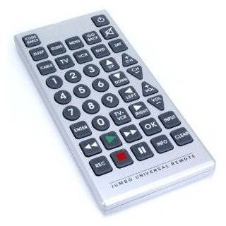 Functions Jumbo Universal Remote Control Tv VCR Cable DVD Satellite