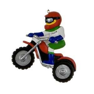  Personalized Dirt Bike Rider Christmas Ornament