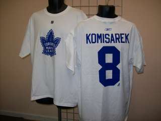Maple Leafs Mike Komisarek WHT Vintage T Shirt sz MED  