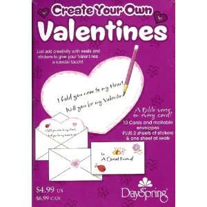   Valentine Cards for Kids with Scripture and Stickers   Package of 10