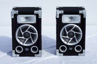 Acoustic Audio GX 400 1200W Pair Pro PA DJ Speakers ~ NEAR MINT  