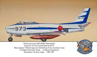 American Blue Impulse Sabre Aviation Art Michael Fox  