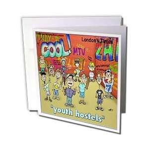 Londons Times Funny Society Cartoons   Youth Hostiles   Greeting Cards 