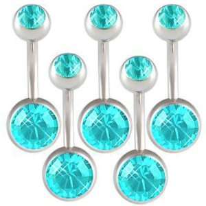   belly navel button ring bar ABND   Pierced Body Piercing Jewelry  Set